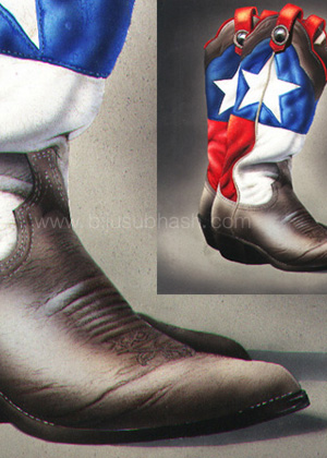 Shoes – Air Brush Painting – Very Old Work
